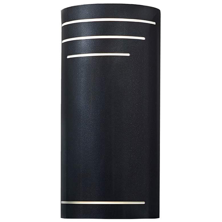 Image 1 UltraLights Luz Azul 17 3/4" High Black Pearl LED Retrofit Sconce