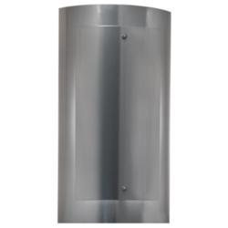 UltraLights Luz Azul 17 3/4" High Chrome LED Outdoor Wall Light