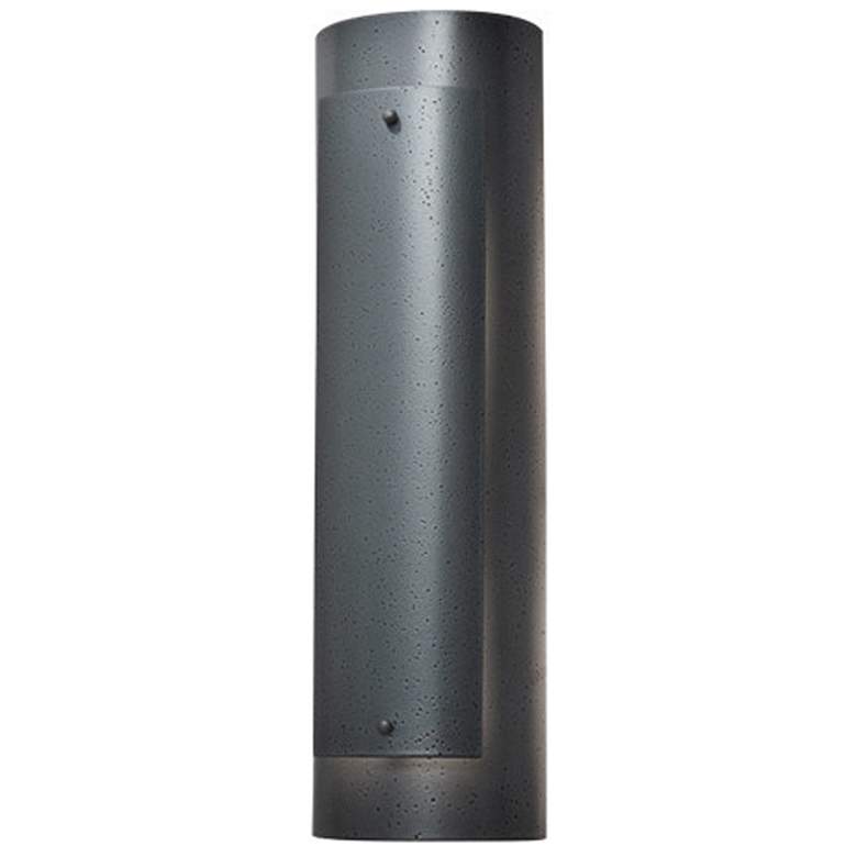 Image 1 UltraLights Luz Azul 20"H Silver Triac Dimmer LED Outdoor Wall Light