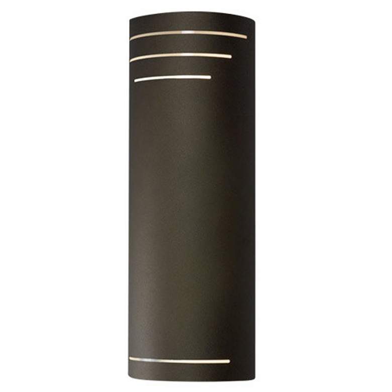 Image 1 UltraLights Luz Azul 23 3/4" High Bronze LED Outdoor Wall Light