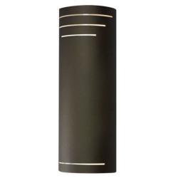 UltraLights Luz Azul 23 3/4" High Cast Bronze Outdoor Wall Light