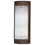 UltraLights Luz Azul 23 3/4" High Chestnut Brown LED Wall Sconce