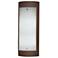 UltraLights Luz Azul 23 3/4"H Chestnut Brown LED Outdoor Wall Light