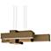 UltraLights Metro 37" Wide Cast Bronze LED Linear Pendant Light
