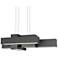 UltraLights Metro 37" Wide Dark Iron LED Linear Pendant Light