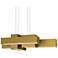UltraLights Metro 37" Wide New Brass LED Linear Pendant Light