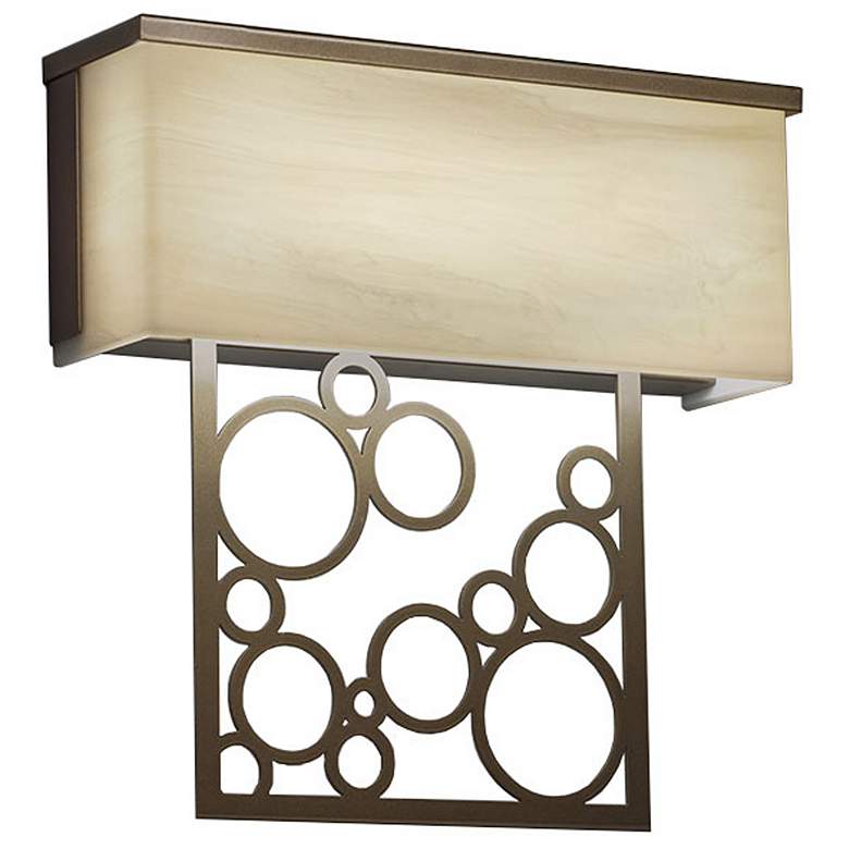 Image 1 UltraLights Modelli 14 1/2" High Bronze 0-10v Dimming LED Wall Sconce