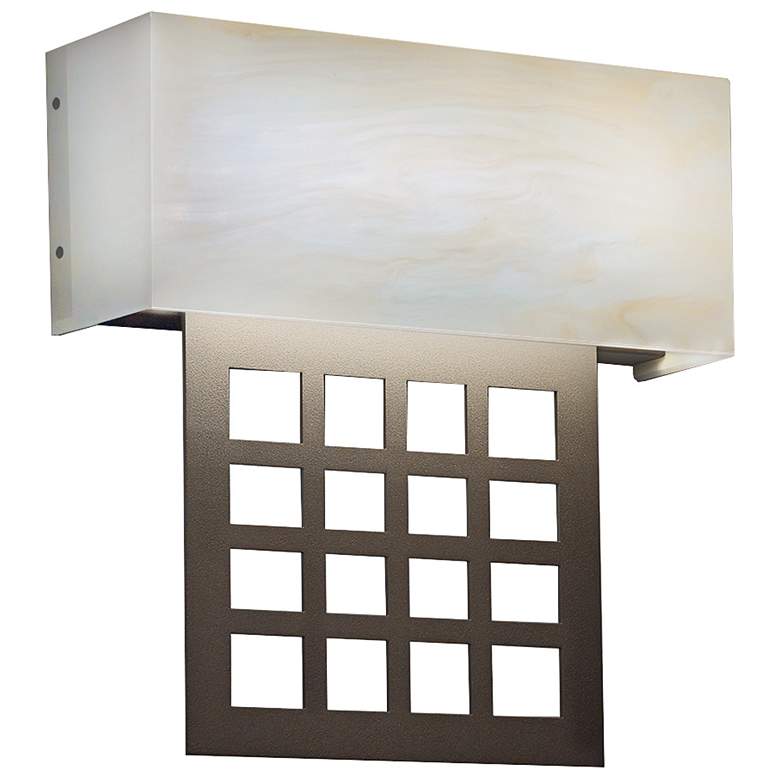 Image 1 UltraLights Modelli 14 1/2"H Bronze ADA 0-10V Dimming LED Wall Sconce