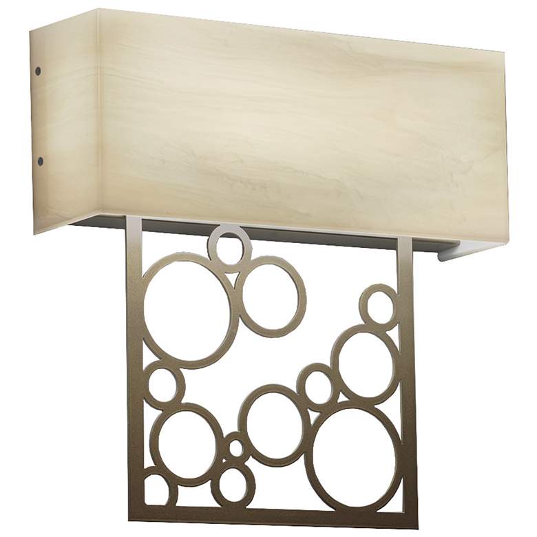 Image 1 UltraLights Modelli 14 1/2"H Bronze ADA 0-10V Dimming LED Wall Sconce