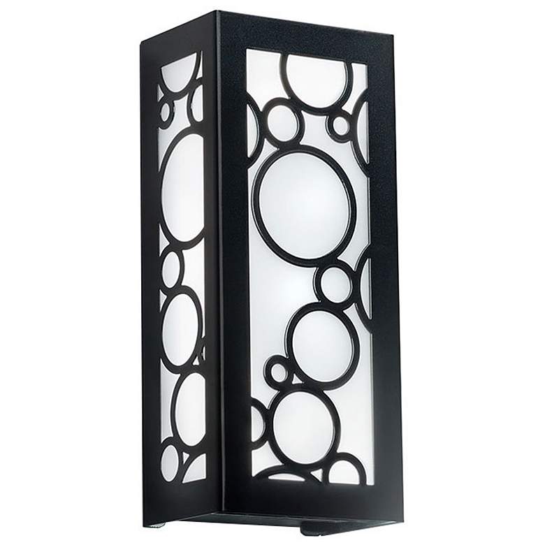 Image 1 UltraLights Modelli 14 inchH Black and Opal Acrylic ADA Sconce