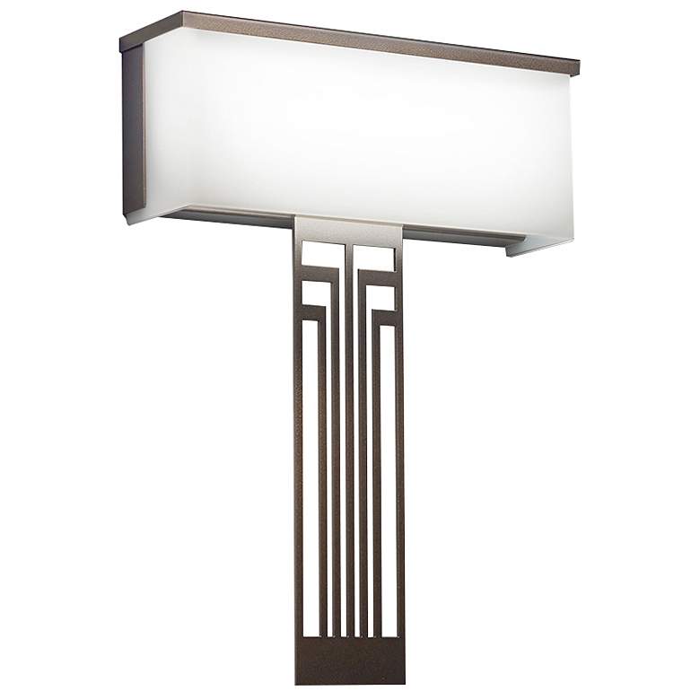 Image 1 UltraLights Modelli 20" High Bronze and Opal ADA Triac LED Wall Sconce
