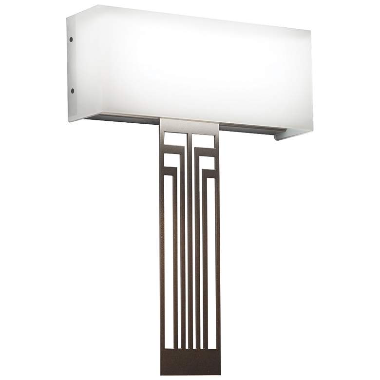 Image 1 UltraLights Modelli 20" High Bronze Opal ADA Triac LED Wall Sconce