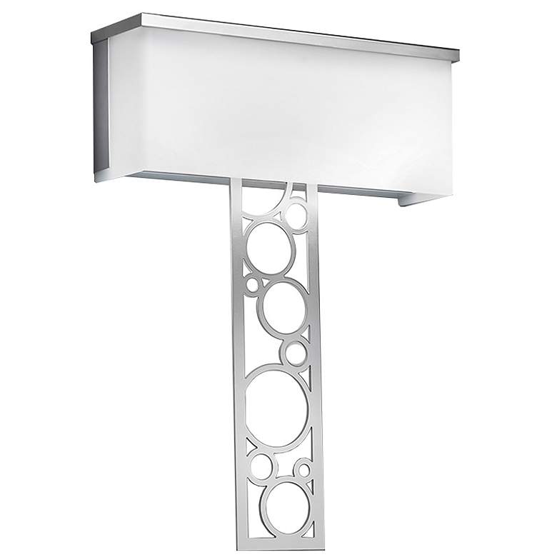 Image 1 UltraLights Modelli 20" High Chrome ADA Triac Dimming LED Wall Sconce