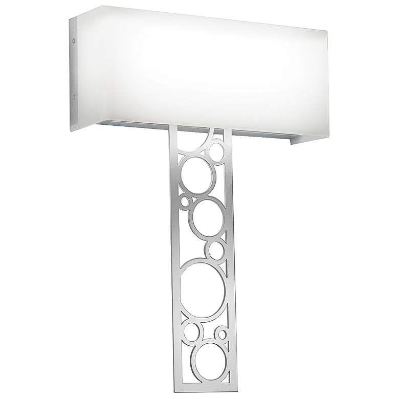 Image 1 UltraLights Modelli 20" High Chrome Triac Dimming LED Wall Sconce