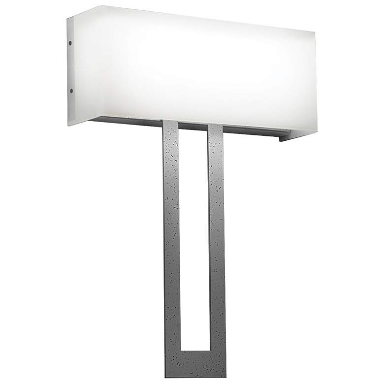 Image 1 UltraLights Modelli 20"H Smoked Silver 0-10V Dimming LED Wall Sconce