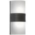 UltraLights Profiles 12" Brass and Onyx LED Exterior Wall Light