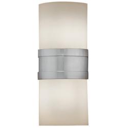 UltraLights Profiles 12" High Chrome and Opal LED Outdoor Wall Light