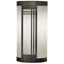 UltraLights Profiles 14" High Bronze Age Outdoor Wall Light