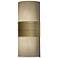 UltraLights Profiles 18" High New Brass and Caramel Onyx Wall Sconce