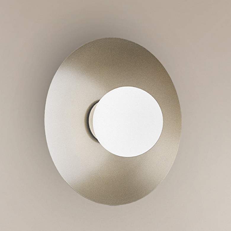 Image 2 UltraLights Solo 12" High New Brass LED Retrofit Wall Sconce