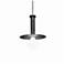 UltraLights Solo 12" Wide Black LED Retrofit Mini Pendant