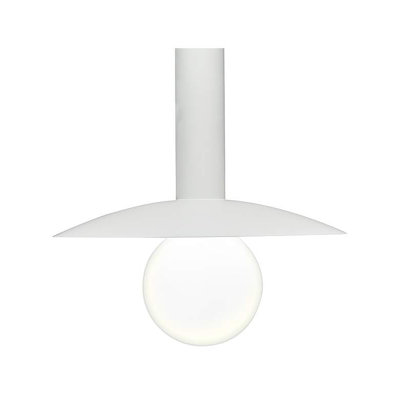 Image 4 UltraLights Solo 12" Wide White Finish Modern Pendant more views