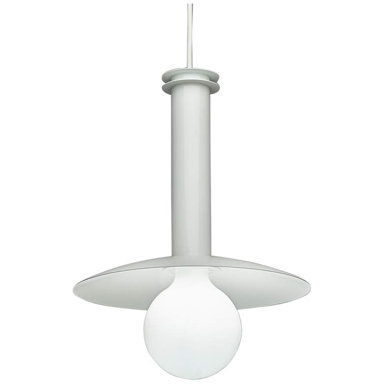 Image 6 UltraLights Solo 12 inch Wide White Finish Modern Pendant more views