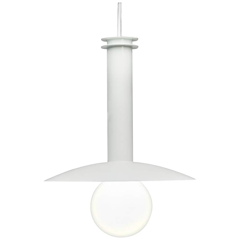 Image 3 UltraLights Solo 12" Wide White LED Retrofit Mini Pendant