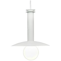 UltraLights Solo 12" Wide White LED Retrofit Mini Pendant