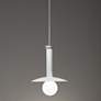 2_UltraLights Solo 12" Wide White LED Retrofit Mini Pendant