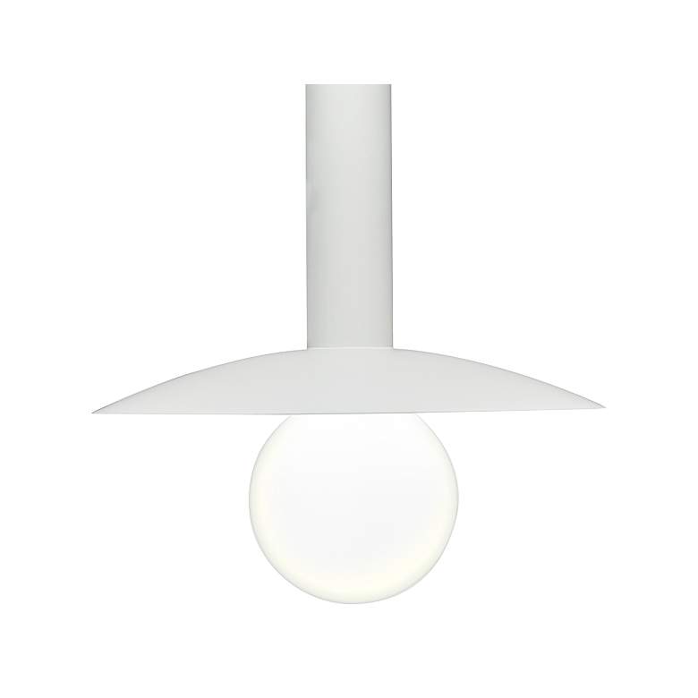 Image 4 UltraLights Solo 12" Wide White LED Retrofit Mini Pendant more views