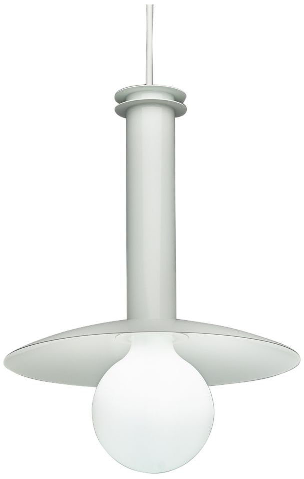 UltraLights Solo 12" Wide White LED Retrofit Mini Pendant - Made to Order in scene