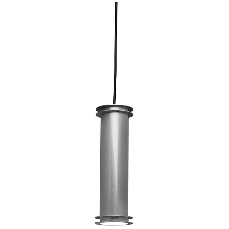 Image 1 UltraLights Solo 4" Wide Satin Pewter LED Retrofit Mini Pendant