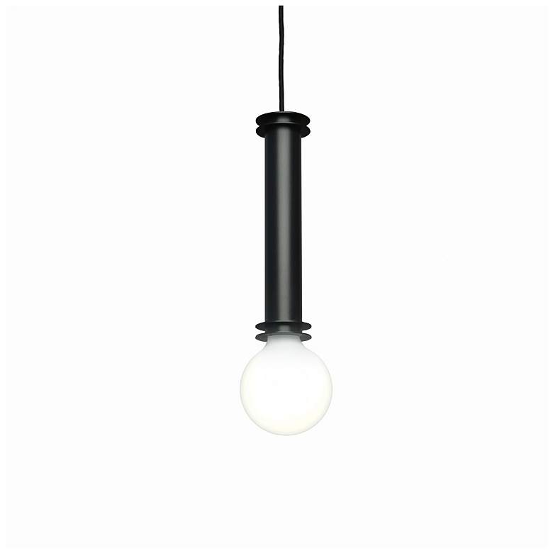 Image 1 UltraLights Solo 5" Wide Black LED Retrofit Mini Pendant