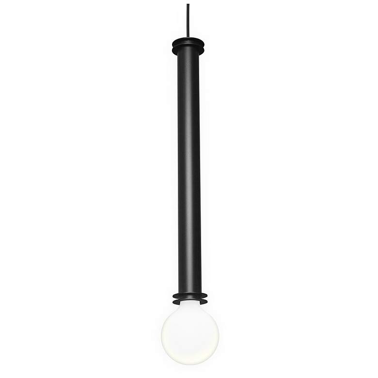 Image 1 UltraLights Solo 5" Wide Black LED Retrofit Mini Pendant