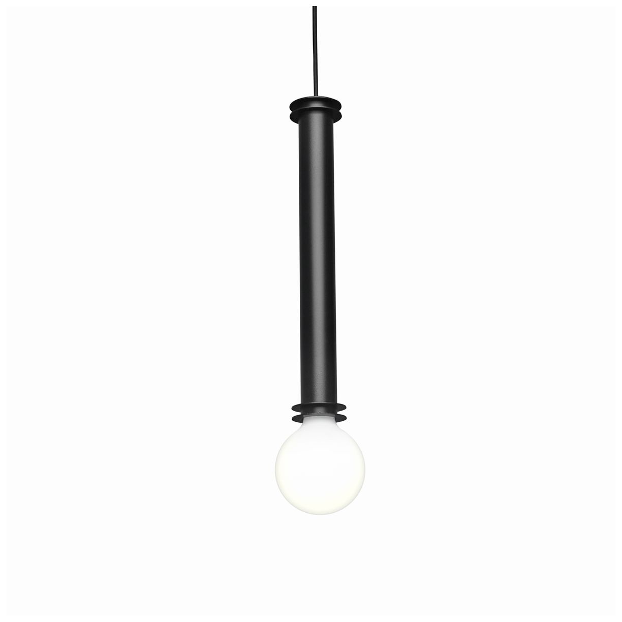 UltraLights Solo 5" Wide Black LED Retrofit Mini Pendant - Made to Order
