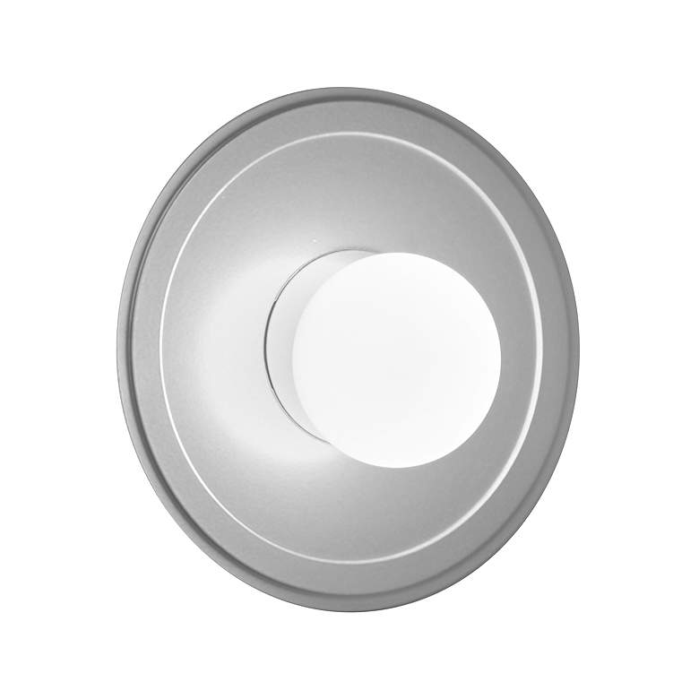 Image 1 UltraLights Solo 8" High Satin Pewter LED Retrofit Wall Sconce