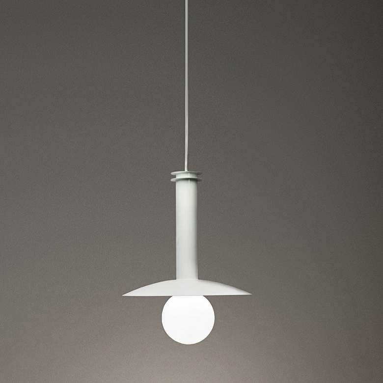 Image 2 UltraLights Solo 8 inch Wide White and Pendant
