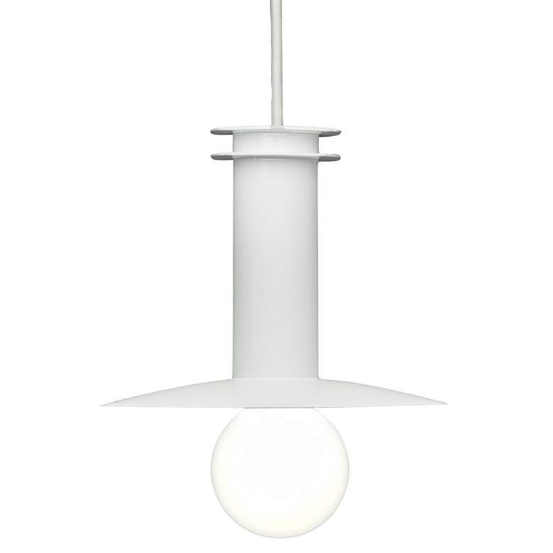 Image 3 UltraLights Solo 8" Wide White LED Retrofit Mini Pendant