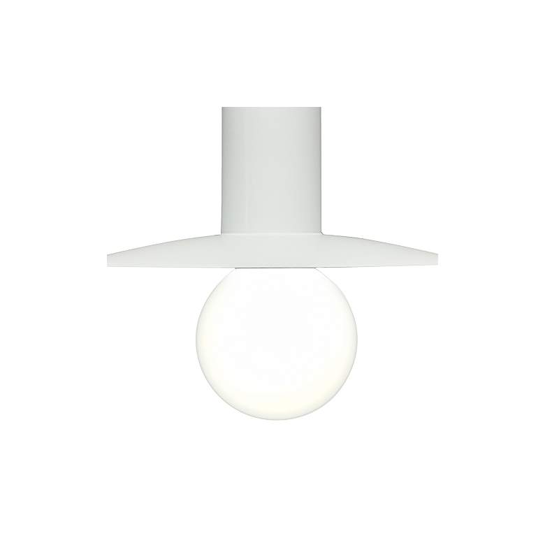 Image 4 UltraLights Solo 8" Wide White LED Retrofit Mini Pendant more views