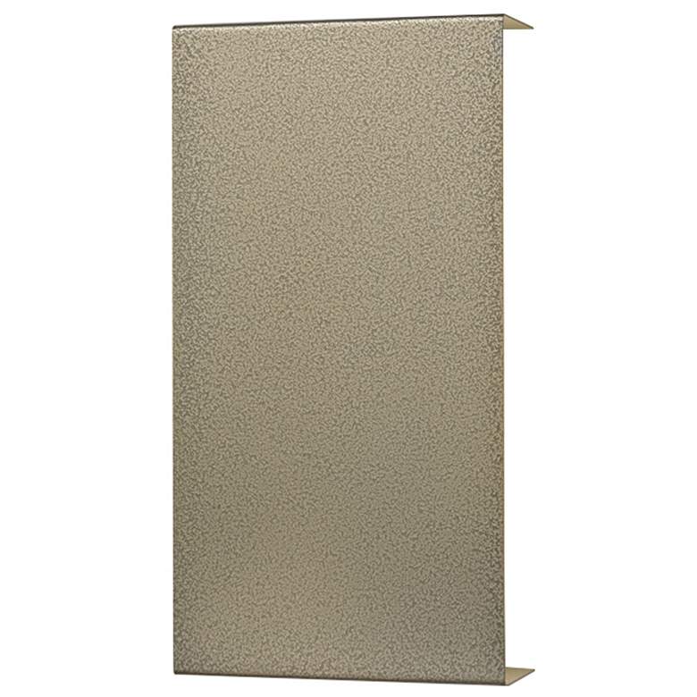 Image 1 UltraLights Strata 14" High Smokey Brass LED Outdoor Wall Light