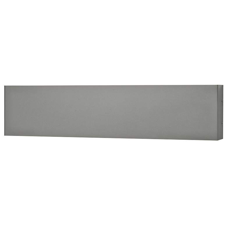 Image 1 UltraLights Strata 24" Wide Satin Pewter and Opal 0-10V LED Bath Light