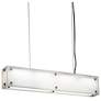 UltraLights Strata 24"W Dark Iron and Opal 0-10V LED Linear Pendant