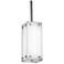 UltraLights Strata 6" Wide Smoked Silver LED Retrofit Mini Pendant