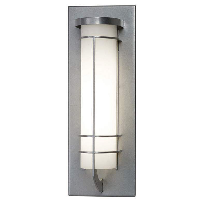 Image 1 UltraLights Synergy 14" High Satin Pewter LED Outdoor Wall Light