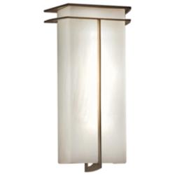 UltraLights Synergy 14" High Smokey Brass LED Outdoor Wall Light