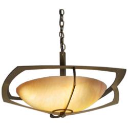 UltraLights Synergy 18" Wide Age Bronze Standard Base Pendant Light