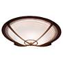 1_UltraLights Synergy 18" Wide Bronze Standard Base Ceiling Light