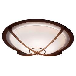 UltraLights Synergy 18" Wide Bronze Standard Base Ceiling Light