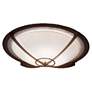 UltraLights Synergy 18" Wide Bronze Univeral LED Ceiling Light